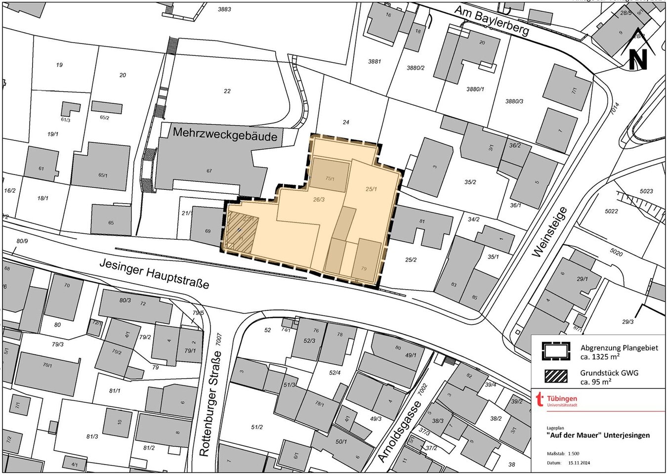 20241203_UGL-Plangebiet_Grundst%C3%BCck_gelb-markiert